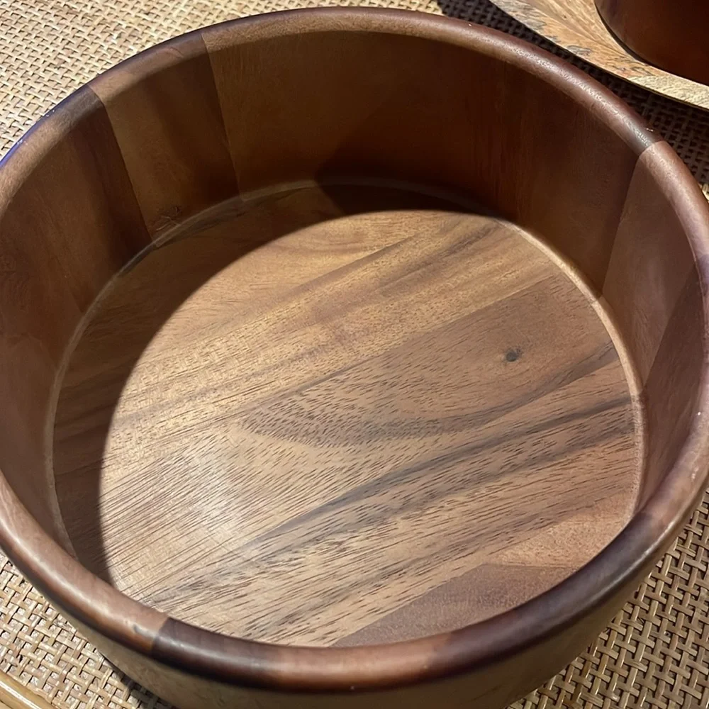 The Cellar acacia wood salad set
